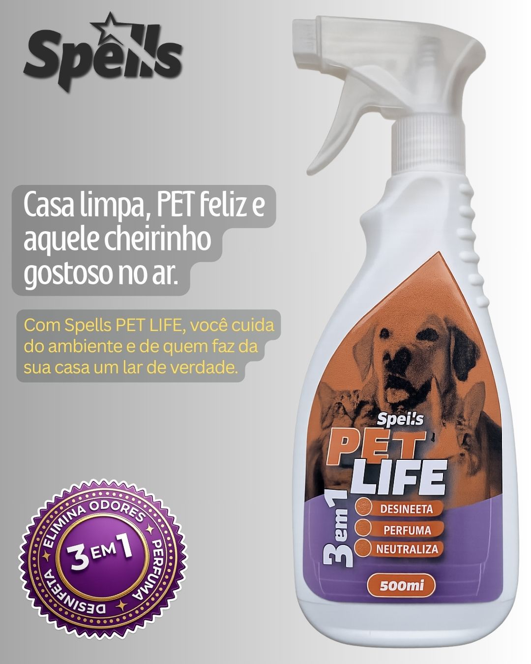 SPELLS PETLIFE - 3 em 1
