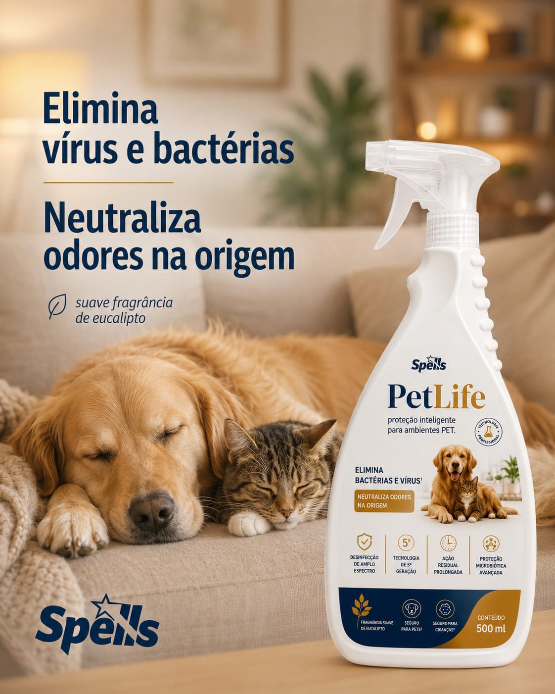 SPELLS PETLIFE (3 em 1) 500ml