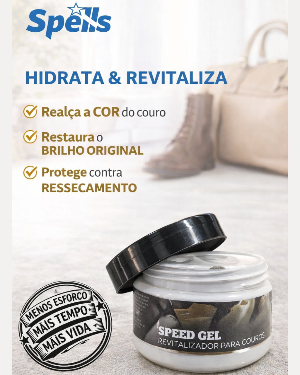 SPEED GEL - HIDRATANTE COURO 500GR
